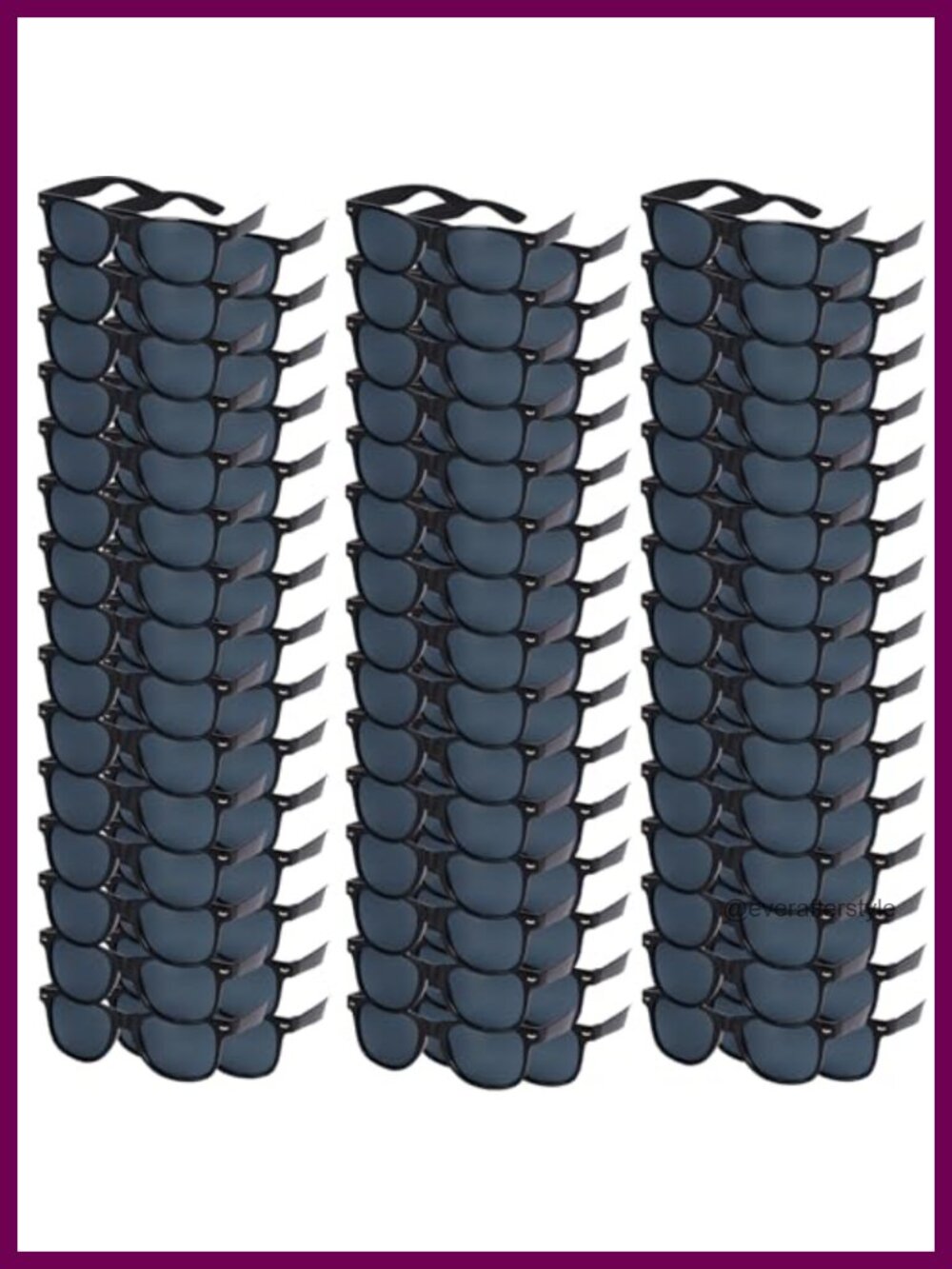 100 Pack Retro Party Sunglasses UV Protection Adult Bulk Favors